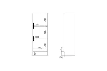 Trysil Bokhylle 40,6 cm - Brun - Oppbevaring - Hylle - Bokhylle