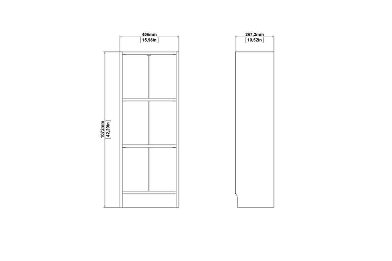 Trysil Bokhylle 40,6 cm - Brun - Oppbevaring - Hylle - Bokhylle