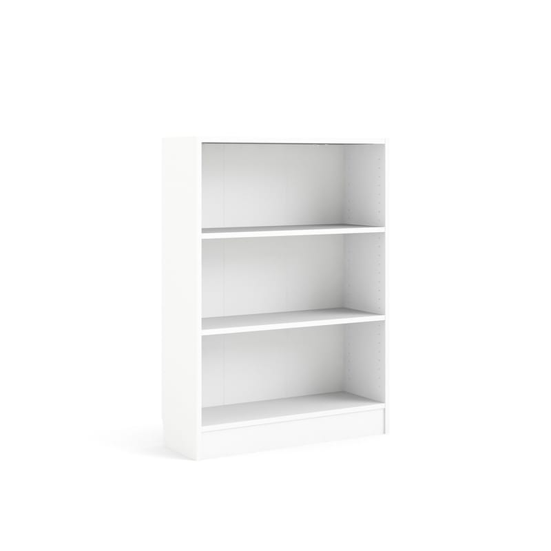 Trysil Bokhylle 79 cm med 2 Hyller i Malt Tre - Hvit - Oppbevaring - Hylle - Bokhylle