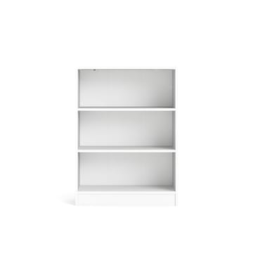 Trysil Bokhylle 79 cm med 2 Hyller i Malt Tre - Hvit - Oppbevaring - Hylle - Bokhylle