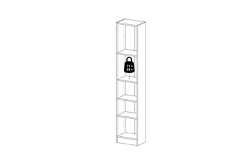 Trysil hylle 40,6x26,75 cm - Eikestruktur - Oppbevaring - Hylle - Bokhylle