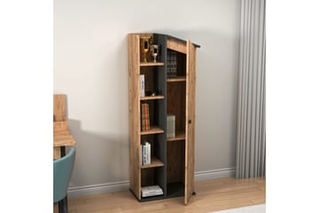 Valerin Bokhylle 60 cm - Brun/Antrasitt - Oppbevaring - Hylle - Bokhylle