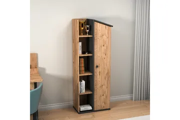 Valerin Bokhylle 60 cm - Brun/Antrasitt - Oppbevaring - Hylle - Bokhylle