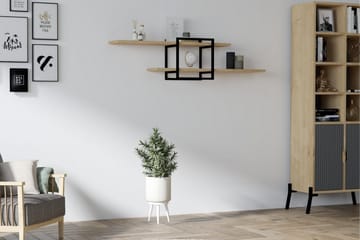 Andifli Vegghylle 120x30 cm - Blå - Oppbevaring - Hylle - Vegghylle