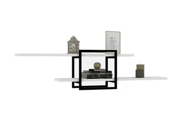 Andifli Vegghylle 120x30 cm - Hvit - Oppbevaring - Hylle - Vegghylle