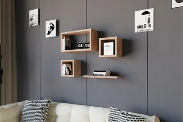 Andifli Vegghylle 40x44 cm - Grønn - Oppbevaring - Hylle - Vegghylle