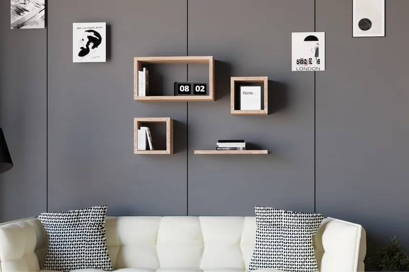 Andifli Vegghylle 40x44 cm, Grønn