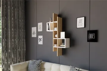 Andifli Vegghylle 53,8x108 cm - Blå - Oppbevaring - Hylle - Vegghylle