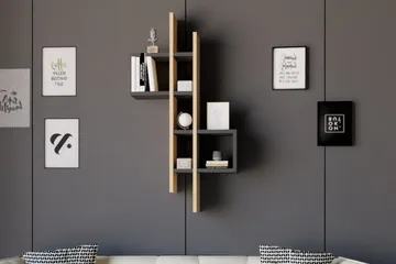 Andifli Vegghylle 53,8x108 cm - Blå - Oppbevaring - Hylle - Vegghylle