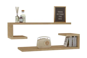 Andifli Vegghylle 60x15 cm - Grønn - Oppbevaring - Hylle - Vegghylle