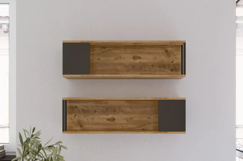 Aobrey Vegghylle 22x100 cm - Natur - Oppbevaring - Hylle - Vegghylle