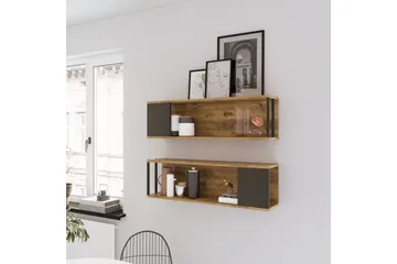 Aobrey Vegghylle 22x100 cm - Natur - Oppbevaring - Hylle - Vegghylle