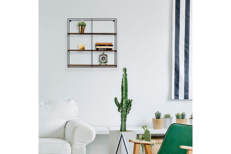 Apricus Vegghylle 60x15 cm 3 Hyller - Oppbevaring - Hylle - Vegghylle