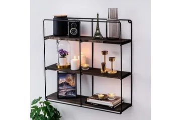 Apricus Vegghylle 60x15 cm 3 Hyller - Oppbevaring - Hylle - Vegghylle