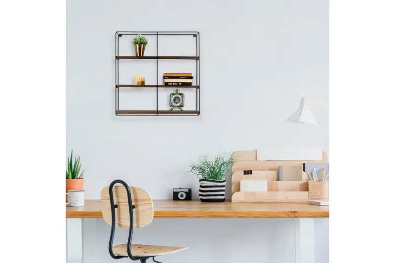 Apricus Vegghylle 60x15 cm 3 Hyller - Oppbevaring - Hylle - Vegghylle