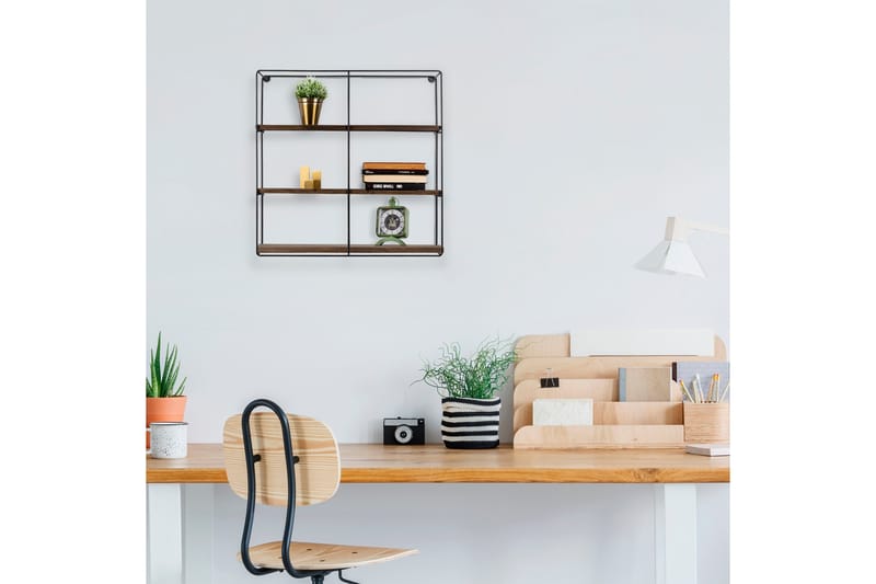 Apricus Vegghylle 60x15 cm 3 Hyller - Oppbevaring - Hylle - Vegghylle