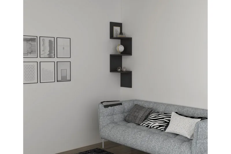 Baghana Vegghylle 25x25 cm, Antrasitt