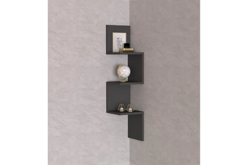 Baghana Vegghylle 25x25 cm - Antrasitt - Oppbevaring - Hylle - Vegghylle