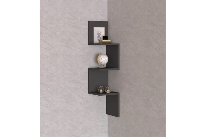 Baghana Vegghylle 25x25 cm - Antrasitt - Oppbevaring - Hylle - Vegghylle
