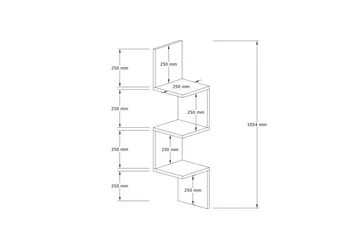Baghana Vegghylle 25x25 cm - Natur - Oppbevaring - Hylle - Vegghylle