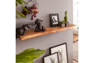 Belleview Vegghylle 80x25 cm - Brun - Oppbevaring - Hylle - Vegghylle