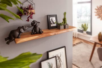 Belleview Vegghylle 80x25 cm - Brun - Oppbevaring - Hylle - Vegghylle