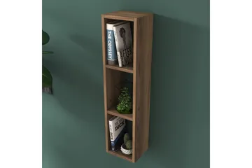 Bennerto Vegghylle 19x22 cm - Valnøtt - Oppbevaring - Hylle - Vegghylle