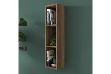 Bennerto Vegghylle 19x22 cm - Valnøtt - Oppbevaring - Hylle - Vegghylle