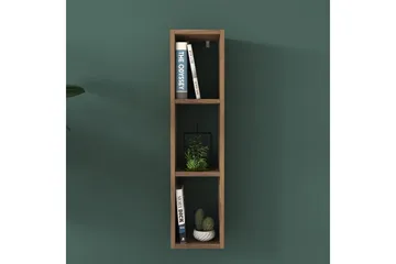 Bennerto Vegghylle 19x22 cm - Valnøtt - Oppbevaring - Hylle - Vegghylle