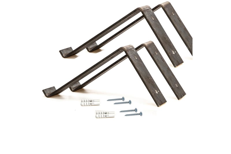 Bogel Vegghylle 60 cm - Svart / Valnøtt - Oppbevaring - Hylle - Vegghylle