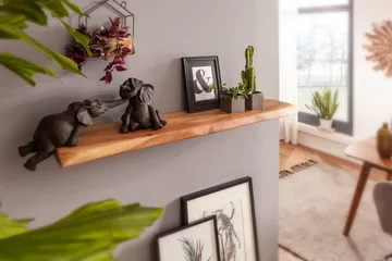 Bourelle Vegghylle 115x25 cm - Brun - Oppbevaring - Hylle - Vegghylle