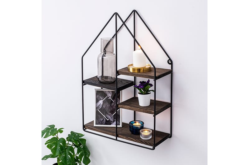 Catesbaei Vegghylle 60x15 cm 4 Hyller - Oppbevaring - Hylle - Vegghylle