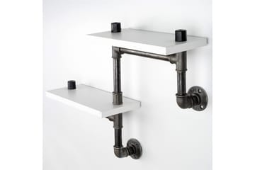 Chandina Vegghylle 56x13 cm 2 Hyller - Hvit - Oppbevaring - Hylle - Vegghylle