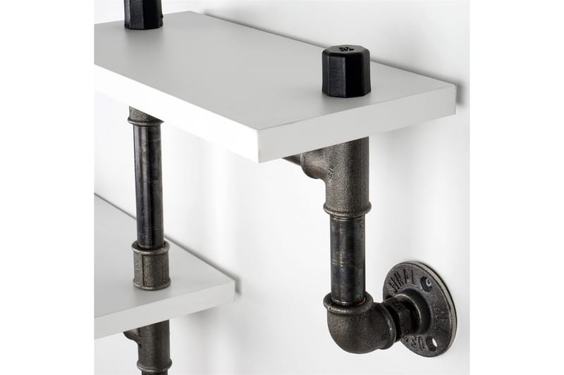 Chandina Vegghylle 56x13 cm 2 Hyller - Hvit - Oppbevaring - Hylle - Vegghylle