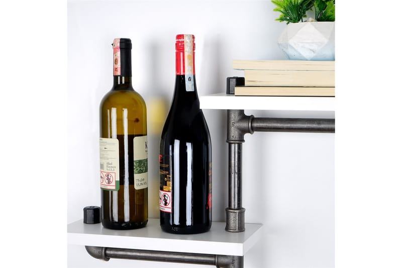 Chandina Vegghylle 56x13 cm 2 Hyller - Hvit - Oppbevaring - Hylle - Vegghylle