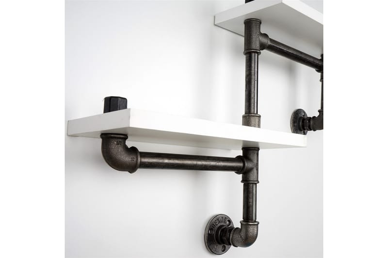 Chandina Vegghylle 56x13 cm 2 Hyller - Hvit - Oppbevaring - Hylle - Vegghylle