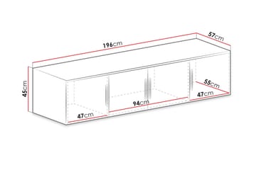 Chavez Vegghylle Eik - Oppbevaring - Hylle - Vegghylle