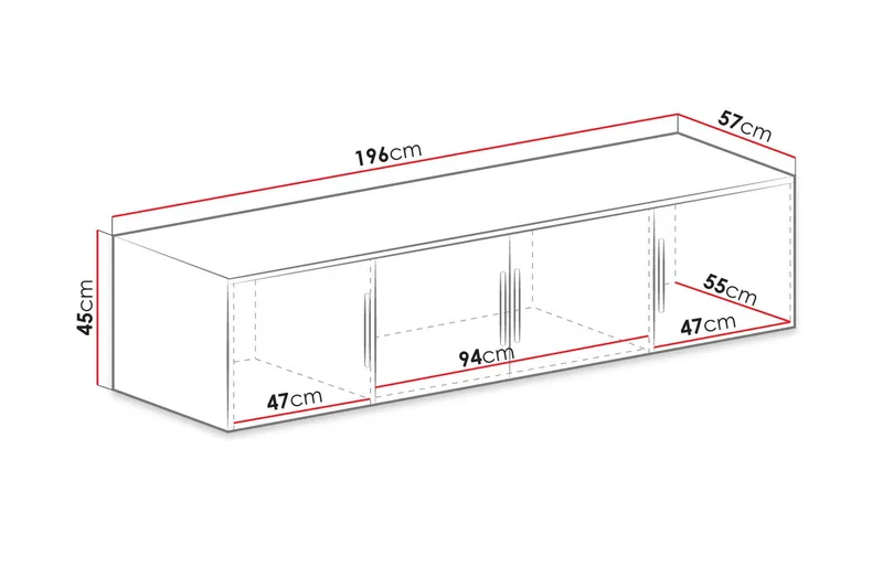 Chavez Vegghylle Grå - Oppbevaring - Hylle - Vegghylle
