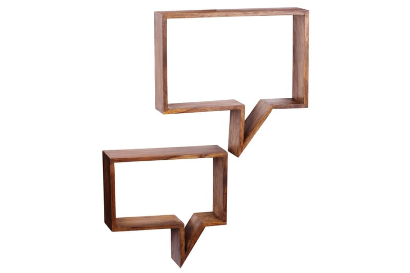 Clutts Vegghylle 2-pk, Brun