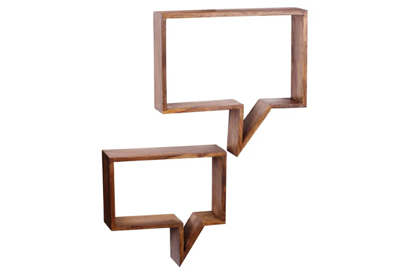 Clutts Vegghylle 2-pk, Brun