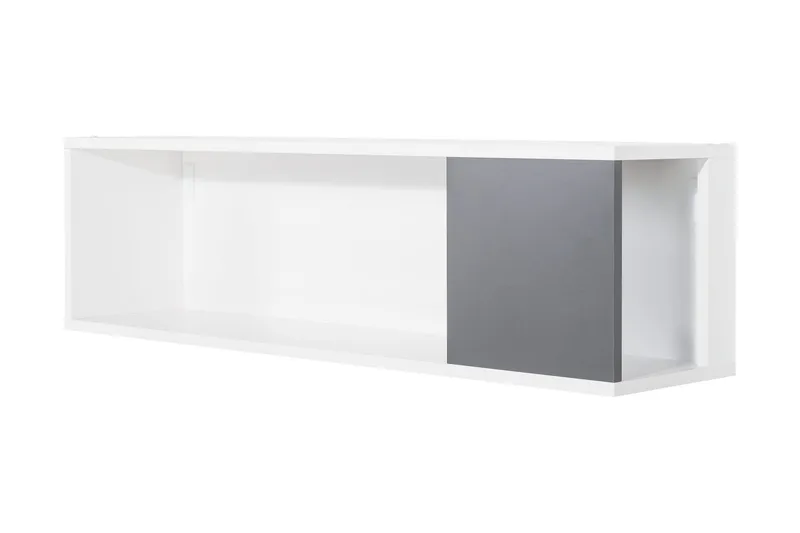 Concept Vegghylle Hvit/Mørkegrå - Hvit/Mørkegrå - Oppbevaring - Hylle - Vegghylle