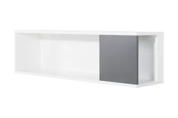 Concept Vegghylle Hvit/Mørkegrå - Hvit/Mørkegrå - Oppbevaring - Hylle - Vegghylle