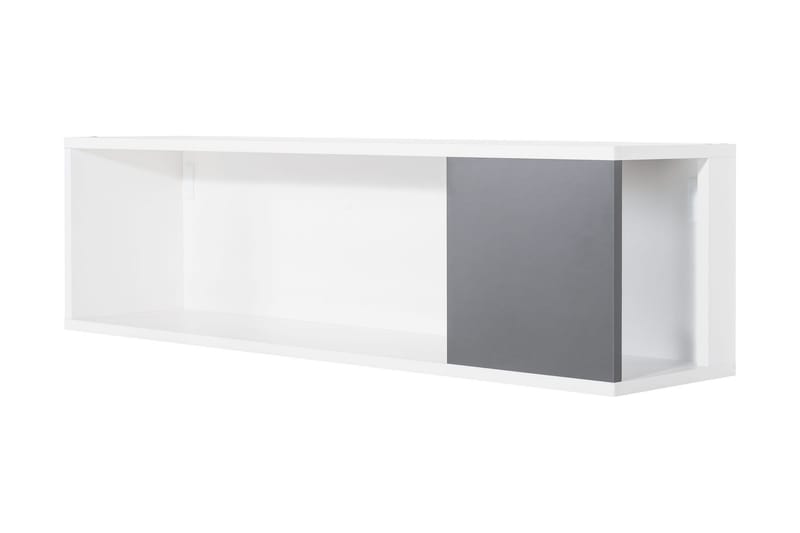 Concept Vegghylle Hvit/Mørkegrå - Hvit/Mørkegrå - Oppbevaring - Hylle - Vegghylle