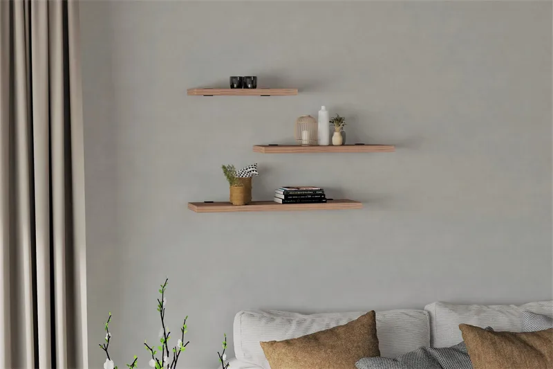 Cordin Vegghylle 2x30 cm 3 pk, Natur