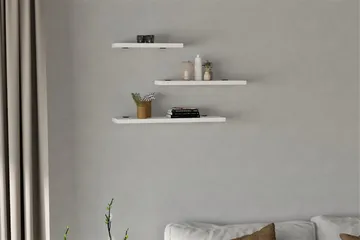 Cordin Vegghylle 2x30 cm 3-pk - Hvit - Oppbevaring - Hylle - Vegghylle