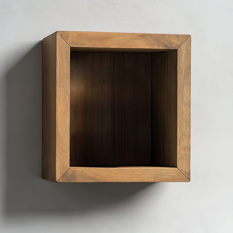 Decorative Wooden Wall Shelf Hanah Home - Oppbevaring - Hylle - Vegghylle