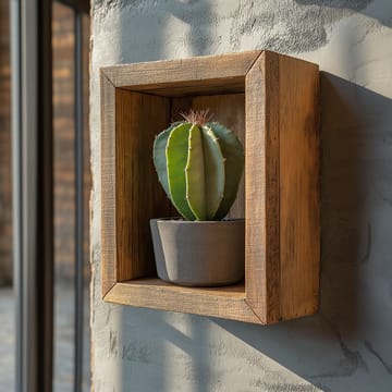 Decorative Wooden Wall Shelf Hanah Home - Oppbevaring - Hylle - Vegghylle