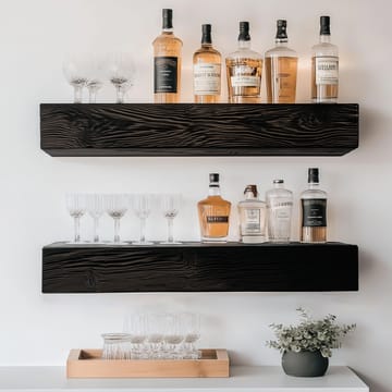 Decorative Wooden Wall Shelf Hanah Home - Oppbevaring - Hylle - Vegghylle