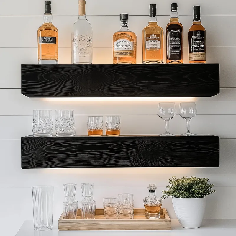 Decorative Wooden Wall Shelf Hanah Home