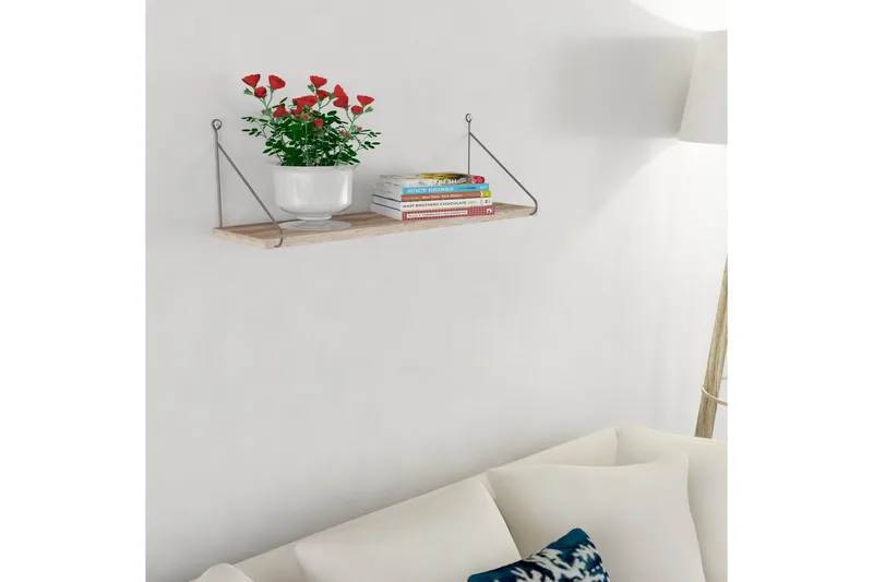 Decormet Vegghylle - Brun - Oppbevaring - Hylle - Vegghylle